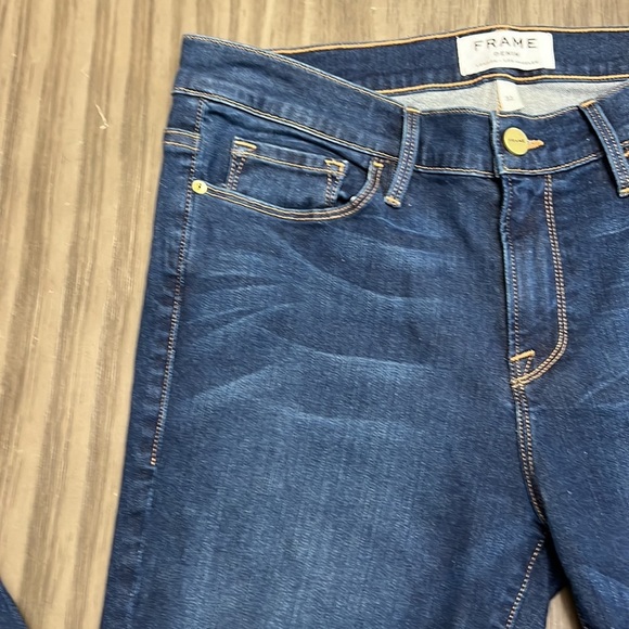 FRAME DENIM LE SKINNY DE JEAN DARKWASH SKINNY JEANS 32 - Picture 4 of 16